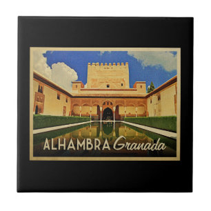 Alhambra Granada Spanje Tegeltje