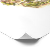 Alhambra Granada Spanje. Uitzicht Poster (Hoek)