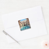 Alhambra Granada Spanje Vierkante Sticker (Envelop)