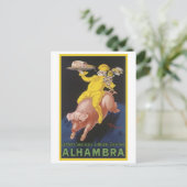 Alhambra Ham Flying Pig AD Briefkaart (Staand voorkant)