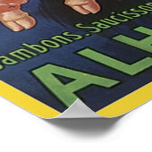 Alhambra Ham Flying Pig AD Poster (Hoek)