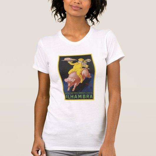 Alhambra Ham Flying Pig AD T-shirt (Voorkant)