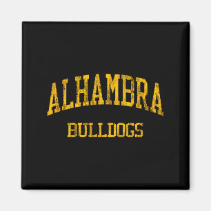 Alhambra High School Hs Martinez Ca Vintage Srts  Magneet