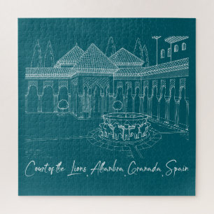 Alhambra Hof van de Leeuwen 2 Legpuzzel