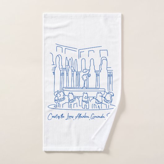 Alhambra Leeuwenhof 1 Bad Handdoek (Handdoek)
