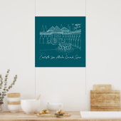 Alhambra Leeuwenhof 2 Poster (Keuken)