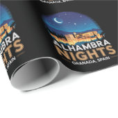 Alhambra Nights- Granada Spain Travel Art Cadeaupapier (Rol Hoek)