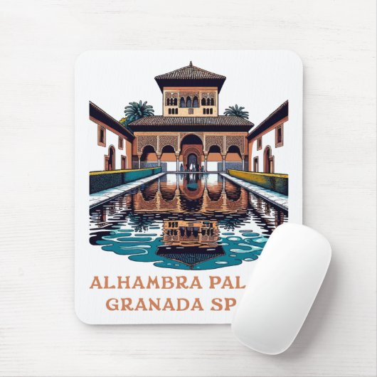 Alhambra Palace Granada Spanje Muismat (Met muis)