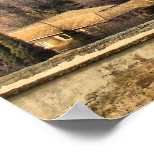 Alhambra Palace Granada Spanje Poster (Hoek)