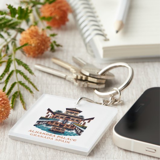 Alhambra Palace Granada Spanje Sleutelhanger (Voorkant Rechts)