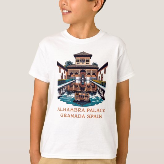 Alhambra Palace Granada Spanje T-shirt (Voorkant)