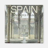 Alhambra Palace Spanje Souvenir Koelkast Magneet (Voorkant)