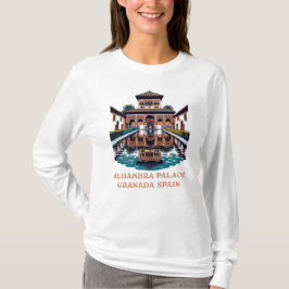 Alhambra-paleis Granada Spanje T-shirt