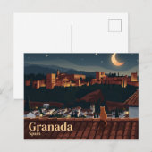 Alhambra-paleis Spanje Briefkaart (Voorkant / Achterkant)