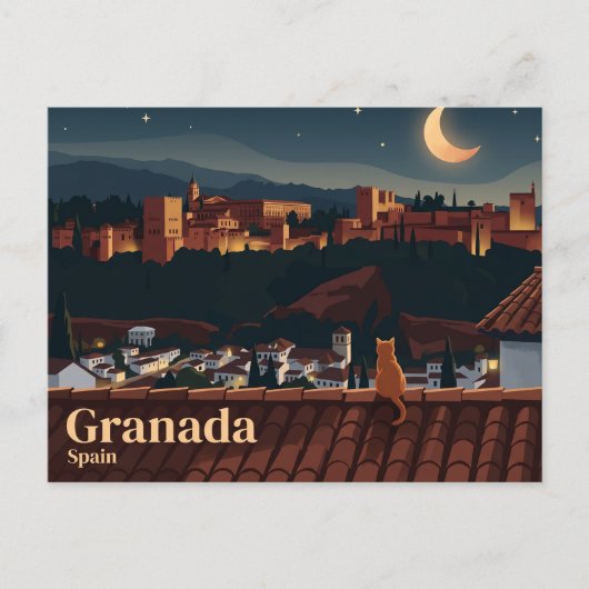 Alhambra-paleis Spanje Briefkaart (Voorkant)