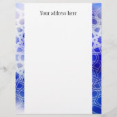 Alhambra Pattern Blue Briefhoofd Sjabloon (Voorkant)