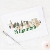 Alhambra Rechthoekige Sticker (Envelop)