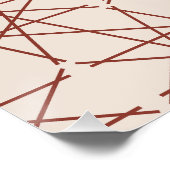 Alhambra Roos Geometrie Perfect Poster (Hoek)