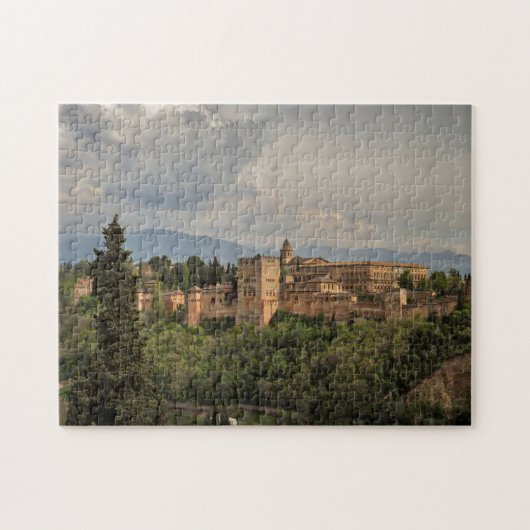 Alhambra Schilderachtig Uitzicht, Granada, Spanje Legpuzzel (Horizontaal)
