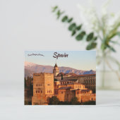 Alhambra Spanje Briefkaart (Staand voorkant)