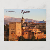Alhambra Spanje Briefkaart (Voorkant)