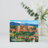 Alhambra Spanje Briefkaart (Staand voorkant)