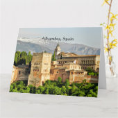 Alhambra, Spanje Kaart (Gele Bloem)