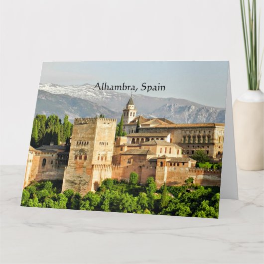 Alhambra, Spanje Kaart (Voorkant)