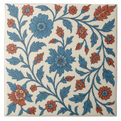 Alhambra Star – Moorish Floral Geometric Tile Tegeltje (Voorkant)