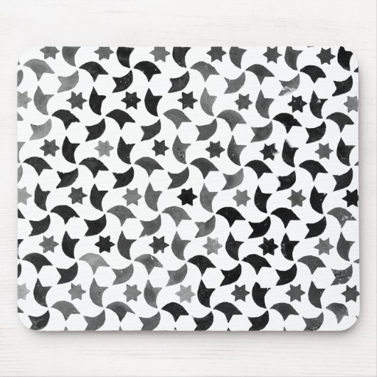 Alhambra Star Mosaic Transparent Background Muismat (Voorkant)