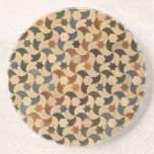 Alhambra Star Mosaic Warm-Hue Zandsteen Onderzetter (Voorkant)