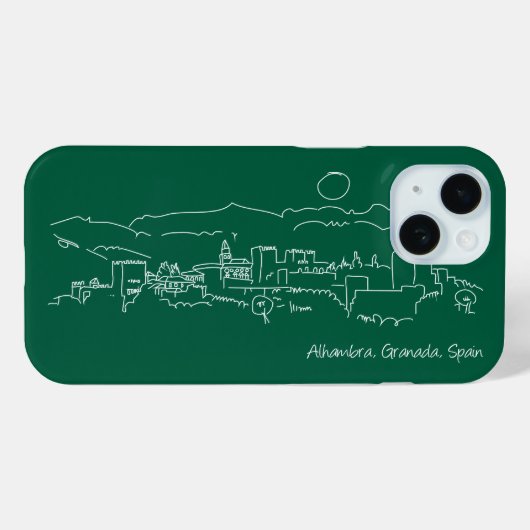Alhambra Sunset Case-Mate iPhone Case (Achterkant (horizontaal))