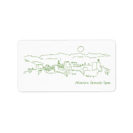 Alhambra Sunset Etiket
