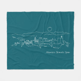 Alhambra Sunset Fleece Deken