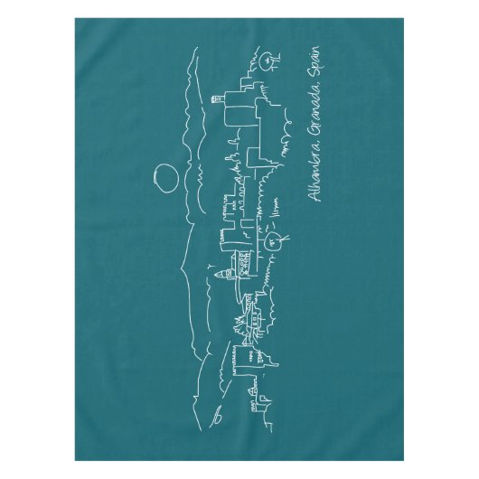 Alhambra Sunset Tafelkleed (Voorkant)