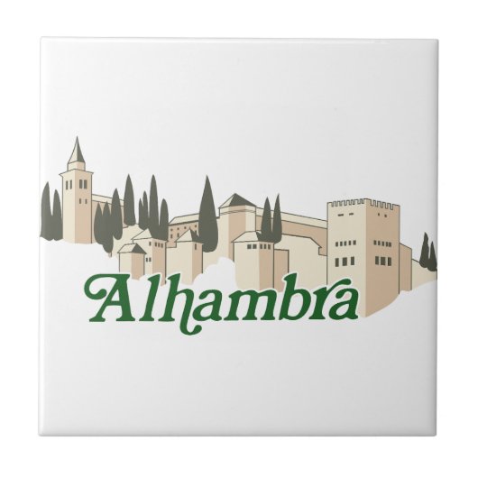 Alhambra Tegeltje (Voorkant)