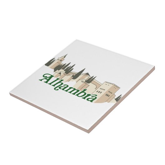 Alhambra Tegeltje (Zijkant)