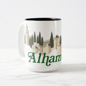 Alhambra Tweekleurige Koffiemok (Voorkant links)