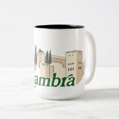 Alhambra Tweekleurige Koffiemok (Voorkant rechts)