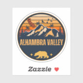 Alhambra Valley, Californië Sticker (Vel)