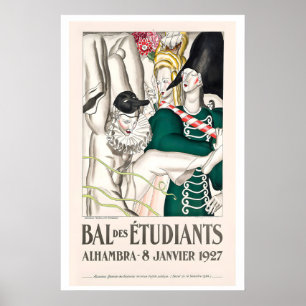 Alhambra van Granada Spanje Studentenbal Vintage K Poster