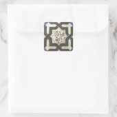 Alhambra Wall Tegel #10.jpg Vierkante Sticker (Tas)