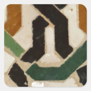 Alhambra Wall Tegel #2 Vierkante Sticker