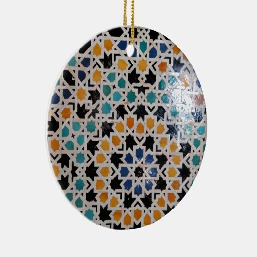 Alhambra Wall Tile #9 Keramisch Ornament (Rechts)