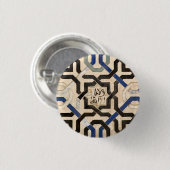 Alhambra wandpatroon Islamitische kalligrafie Ronde Button 3,2 Cm (Voorkant /achterkant)