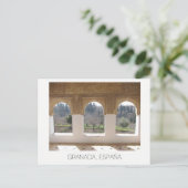 Alhambra windows ~ Granada, Spanje Briefkaart (Staand voorkant)