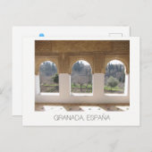 Alhambra windows ~ Granada, Spanje Briefkaart (Voorkant / Achterkant)
