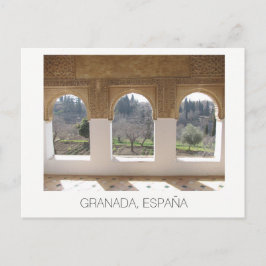 Alhambra windows ~ Granada, Spanje Briefkaart