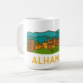 Alhambra Zonsondergang 2 Koffiemok (Voorkant links)