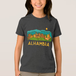 Alhambra Zonsondergang 2 Tri-Blend Shirt